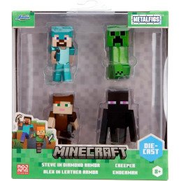 JADA MINECRAFT SET 4 FIGURINE METALICE 6.5CM | 1Buy.ro