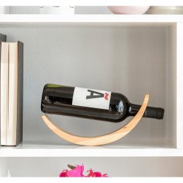 Suport din lemn pentru sticle de vin cu efect de plutire | MARKETPLACE SHOPPING CENTER
