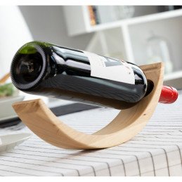 Suport din lemn pentru sticle de vin cu efect de plutire | MARKETPLACE SHOPPING CENTER