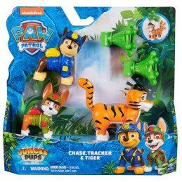 PATRULA CATELUSILOR JUNGLE PUPS SET 3 FIGURINE CHASE TRACKER SI TIGRUL | 1Buy.ro