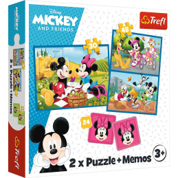 Puzzle Trefl 2In1 Memo Disney Eroii Disney | 1Buy.ro