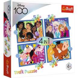 Puzzle Trefl Disney 4In1 Minunata Lume Disney ...