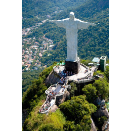 Statuia Cristo Redentor pe Muntele Corcovado, Rio de Janeiro