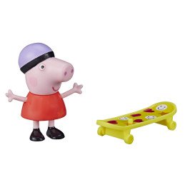 PEPPA PIG FIGURINA PRIETENII AMUZANTI PEPPA PIG CU SKATEBOARD 7CM | MARKETPLACE SHOPPING CENTER