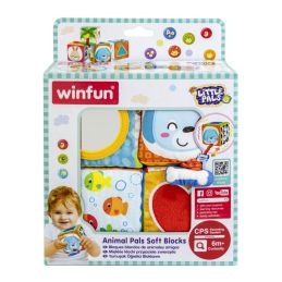 Winfun Set 4 Cuburi Stivuibile din Material Textil ...