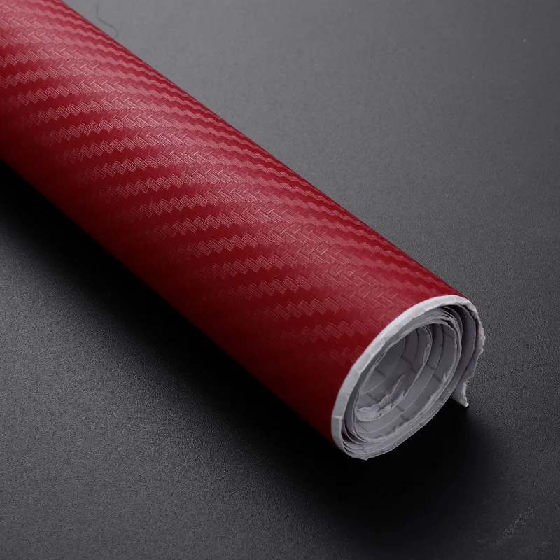 Folie Colantare Auto Carbon 3D - Rosu (3M X 1 ...