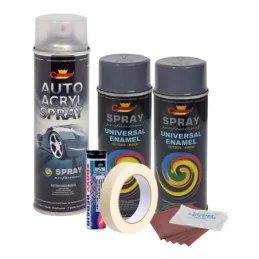 Kit Complet Reparatie si Vopsire Jante Culoare Gri Inchis ...