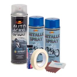Kit Complet Reparatie si Vopsire Jante Culoare Albastru Metalizat ...