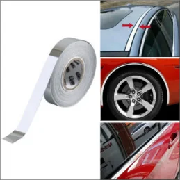 Rola Folie Crom pentru Colantare Bandouri sau Ornamente Auto 150 X 3Cm...