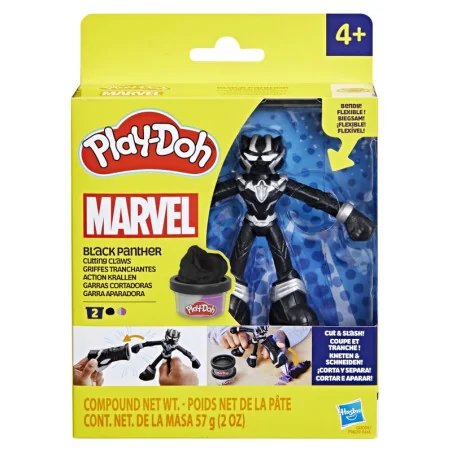 PLAY-DOH MARVEL FIGURINA FLEXIBILA CU ACCESORII BLACK PANTHER 10CM | MARKETPLACE SHOPPING CENTER