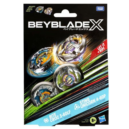 BEYBLADE X PACHET DUO BITE CROC 3-60LF SI STING UNICORN 4-60P | MARKETPLACE SHOPPING CENTER