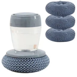 Set 4 Bureti de Sarma si Recipient pentru Depozitare Lichid Spalat Vase din Plastic...