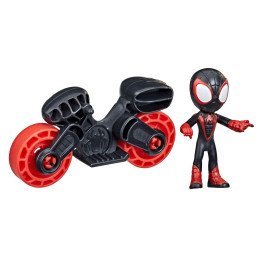 SPIDERMAN SET MOTOCICLETA SI FIGURINA MILES MORALES SPIDER MAN 6CM | MARKETPLACE SHOPPING CENTER