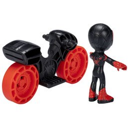 SPIDERMAN SET MOTOCICLETA SI FIGURINA MILES MORALES SPIDER MAN 6CM | MARKETPLACE SHOPPING CENTER