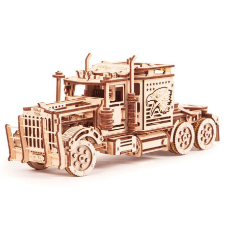 Puzzle 3D mecanic din lemn tir Big Rig...
