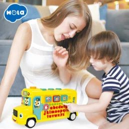 AUTOBUZ SCOLAR EDUCATIV CU SUNETE SI LUMINI | MARKETPLACE SHOPPING CENTER