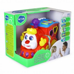 TRENULET EDUCATIV CU FORME SUNETE SI LUMINI | 1Buy.ro