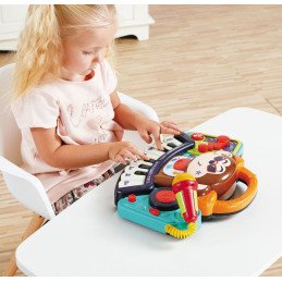 PIANINA BEBE MAIMUTICA DJ CU LUMINI SUNETE SI MICROFON | MARKETPLACE SHOPPING CENTER
