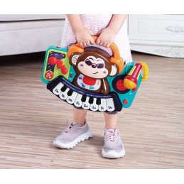 PIANINA BEBE MAIMUTICA DJ CU LUMINI SUNETE SI MICROFON | MARKETPLACE SHOPPING CENTER