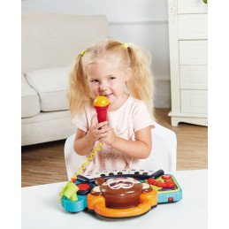 PIANINA BEBE MAIMUTICA DJ CU LUMINI SUNETE SI MICROFON | MARKETPLACE SHOPPING CENTER