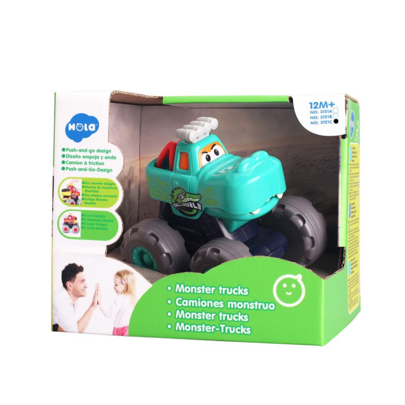 MASINUTA BEBE MONSTER TRUCK CROCODILUL | MARKETPLACE SHOPPING CENTER
