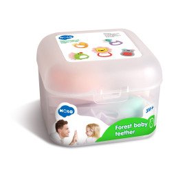 SET 5 JUCARII PENTRU DENTITIE IN CUTIE FOREST BABY | 1Buy.ro