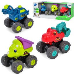 SET VEHICULE DINOZAURI CU SISTEM PULL-BACK | 1Buy.ro
