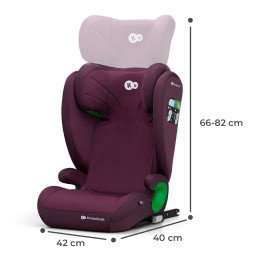 SCAUN AUTO KINDERKRAFT JUNIOR FIX2, I-SIZE 100-150 CM, CHERRY RED | MARKETPLACE SHOPPING CENTER