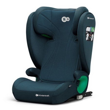 SCAUN AUTO KINDERKRAFT JUNIOR FIX2, I-SIZE 100-150 CM, HARBOR BLUE | MARKETPLACE SHOPPING CENTER