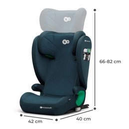 SCAUN AUTO KINDERKRAFT JUNIOR FIX2, I-SIZE 100-150 CM, HARBOR BLUE | MARKETPLACE SHOPPING CENTER