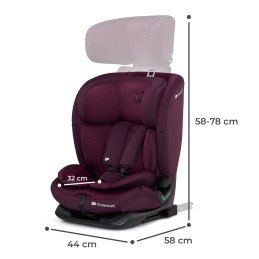 SCAUN AUTO I-SIZE, 76-150 CM, KINDERKRAFT ONETO 3, ISOFIX, CHERRY PEARL | MARKETPLACE SHOPPING CENTER