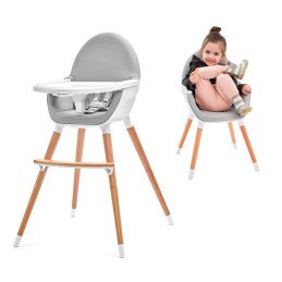SCAUN DE MASA KINDERKRAFT FINI, 2 IN 1, GREY | MARKETPLACE SHOPPING CENTER