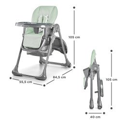 SCAUN DE MASA KINDERKRAFT TASTEE, PLIABIL, OLIVE | MARKETPLACE SHOPPING CENTER