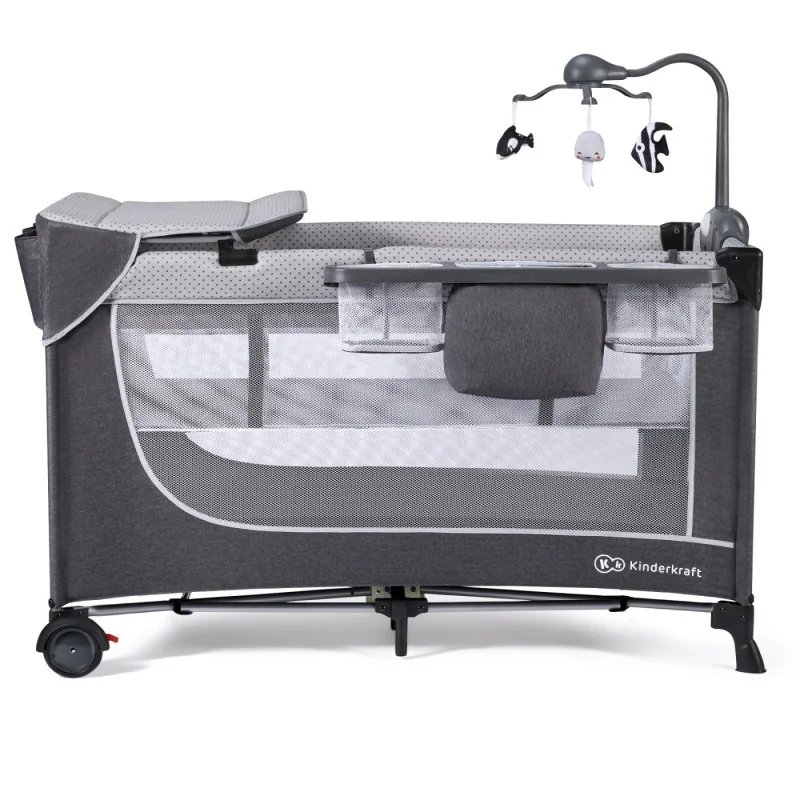 PATUT DE CALATORIE KINDERKRAFT LEODY, CU ACCESORII, GREY | MARKETPLACE SHOPPING CENTER