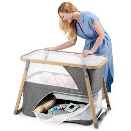 PATUT TRAVEL KINDERKRAFT SOFI, 4 IN 1, GREY | MARKETPLACE SHOPPING CENTER